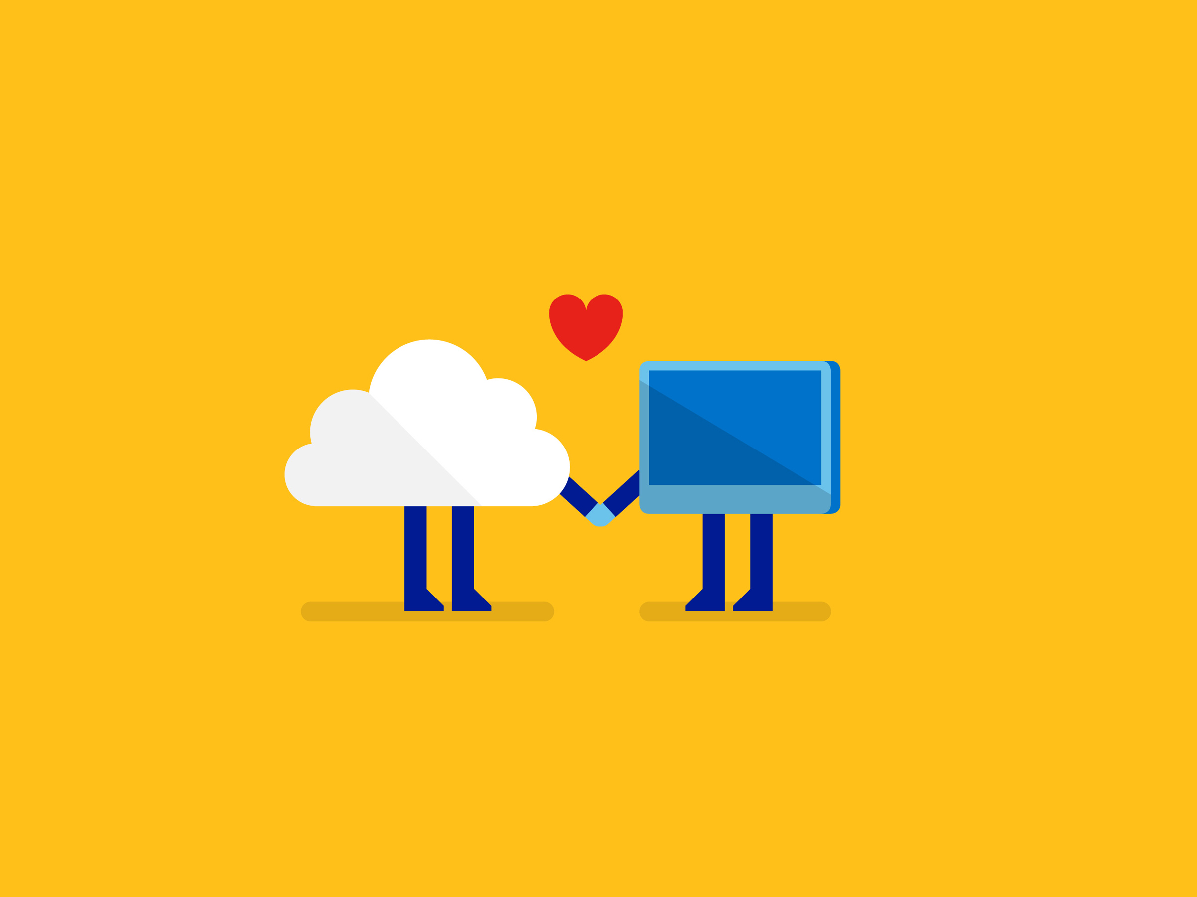 Microsoft brand illustraion